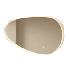 Mirlux Badkamerspiegel met LED - 90x60cm - Asymmetrisch