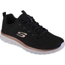Skechers Damessneakers Graceful Get Connected - Maat 39 - Zwart/Goud