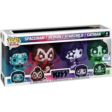 Funko Pop! Figuur Rocks KISS Color Spotlight - 4-Pack