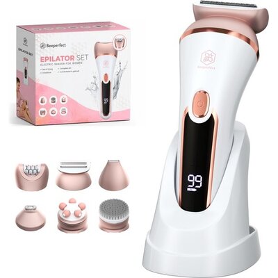 Beeperfect Epilator LS-24 - 6-in-1 - Roze/Wit