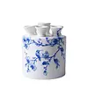 Heinen Delfts Blauw Tulpenvaas Orchidee - 16cm