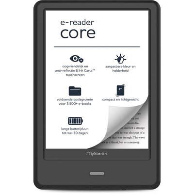 MyStories E-Reader Core+ - 6 Inch - Zwart