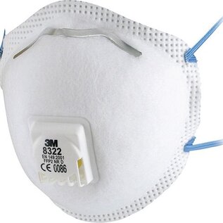 3M 3M fijnstofmasker+vent. FFP2, 8322