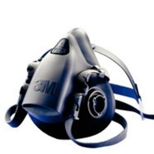 3M 3M halfgelaatsmasker 7501 siliconen, S