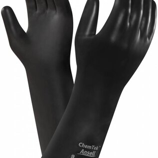 Ansell Ansell handschoen ChemTek 38-520, butylpolymeer coating, ruwe afwerking, dikte 0,50 mm
