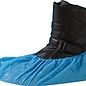Eigen label overschoen PE blauw 55mu à 100    41 cm