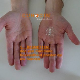 Eigen label Detectie Oefenset tbv controle handdesinfectie of decontaminatie bij oefeningen