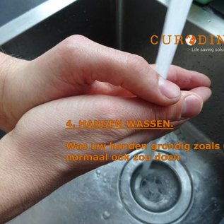 Eigen label Detectie Oefenset tbv controle handdesinfectie of decontaminatie bij oefeningen