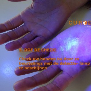 Eigen label Detectie Oefenset tbv controle handdesinfectie of decontaminatie bij oefeningen