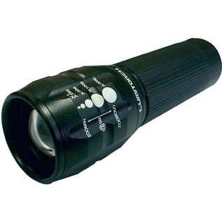 Eigen label Lumitorch Cree-led. Compacte ledzaklamp, incl duracell pro batterijen elders 29,95, ideaal tijdens de hulpverlening