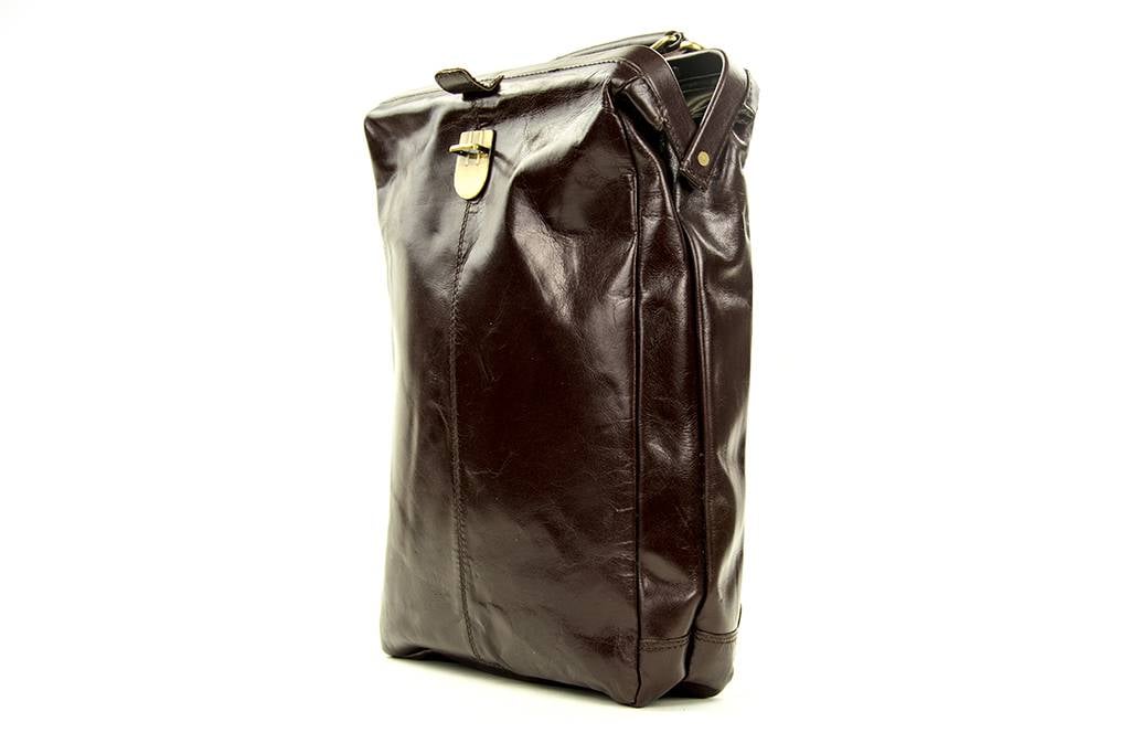 Leather Design CHARLES Coffee-brown