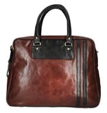 Leather Design The Big V   cognac