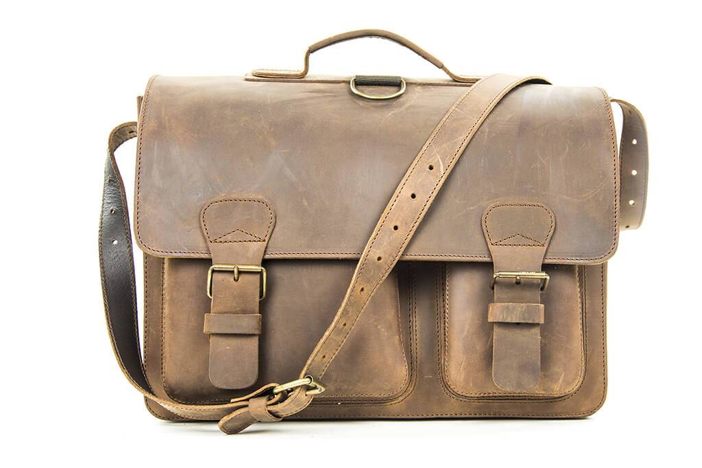 Ruitertassen Calvin authentieke vintagelook tas