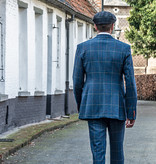 Shelby Brothers collection by Orange Fire 3-delig tweed pak Blue Overcheck Twill