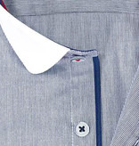 House of Cavani Beaumont penny collar overhemd  blue-white -stripe
