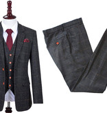 Shelby Brothers collection by Orange Fire 3-delig  pak Grey Windowpane Tweed