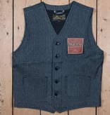 Pike Brothers 1937 Roamer Vest  blue wabash 13 ounce denim