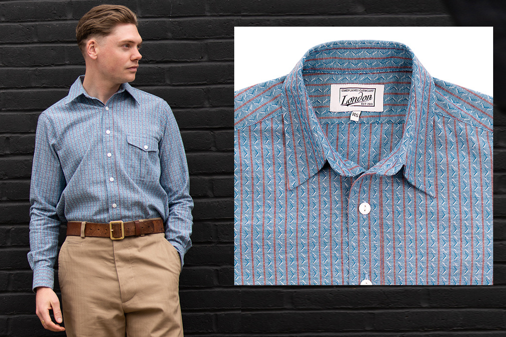 Simon James Cathcart 1948 Blue Rail Splitter workshirt