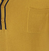 Collectif Retro Polo Jorge Yellow Knitted