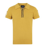 Collectif Retro Polo Jorge Yellow Knitted