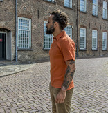 Simon James Cathcart Rust Orange Deco Polo