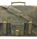 Rat Pack by Orange Fire Vigo vintage groene leren herentas