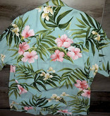 Kalaheo Hawaii Shirt Floral Mint Green