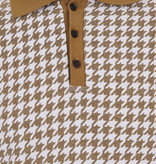 Collectif Pablo Dogtooth Musterd Polo Shirt