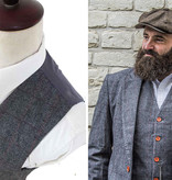 Shelby Brothers collection by Orange Fire 3-delig tweed pak Grey Herringbone Red Check Tweed