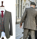 Shelby Brothers collection by Orange Fire 3-delig tweed pak Country Estate Herringbone Green Tweed