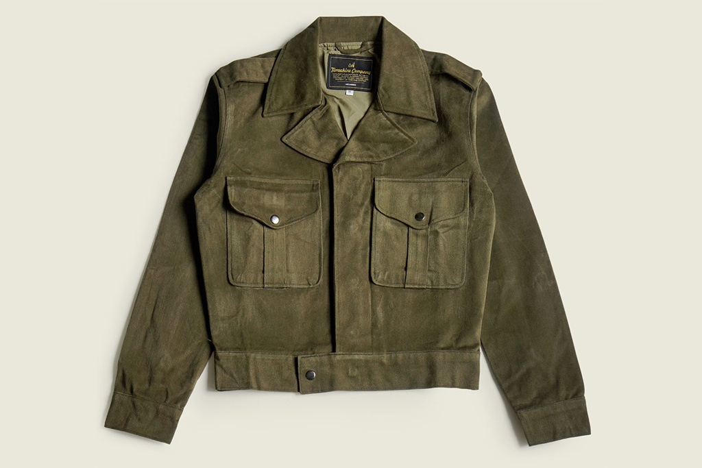 Timechine Company 1949 Harold Battle Dress Jacket  Green