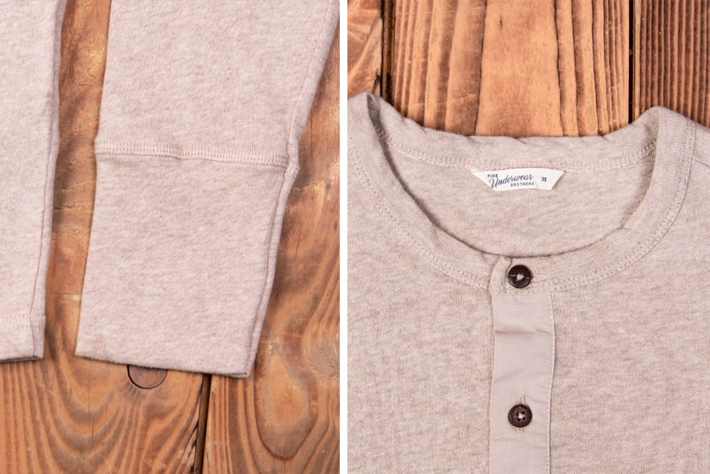 Pike Brothers 1927 Henley Shirt long sleeve oatmeal