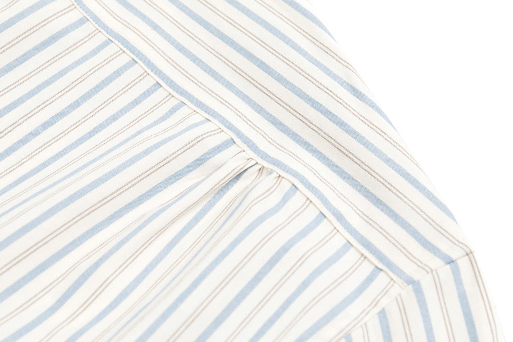 The Boogie Holiday & Co. 1920 Authentic Ivory-Blue Stripe shirt