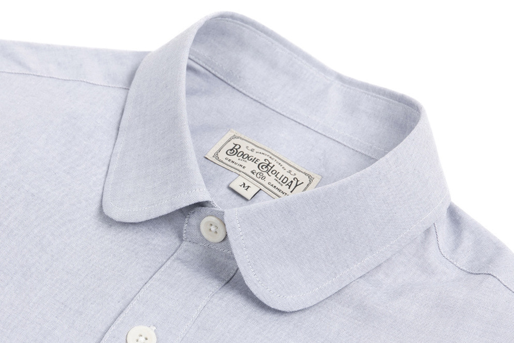 The Boogie Holiday & Co. 1928 Penny Collar shirt Chambray Blue