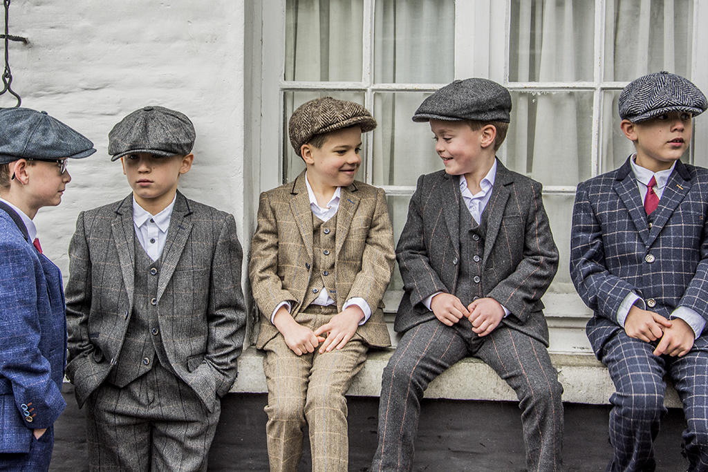 Bad Boys Bad Boys 3-delig Tweed Suits voor kids