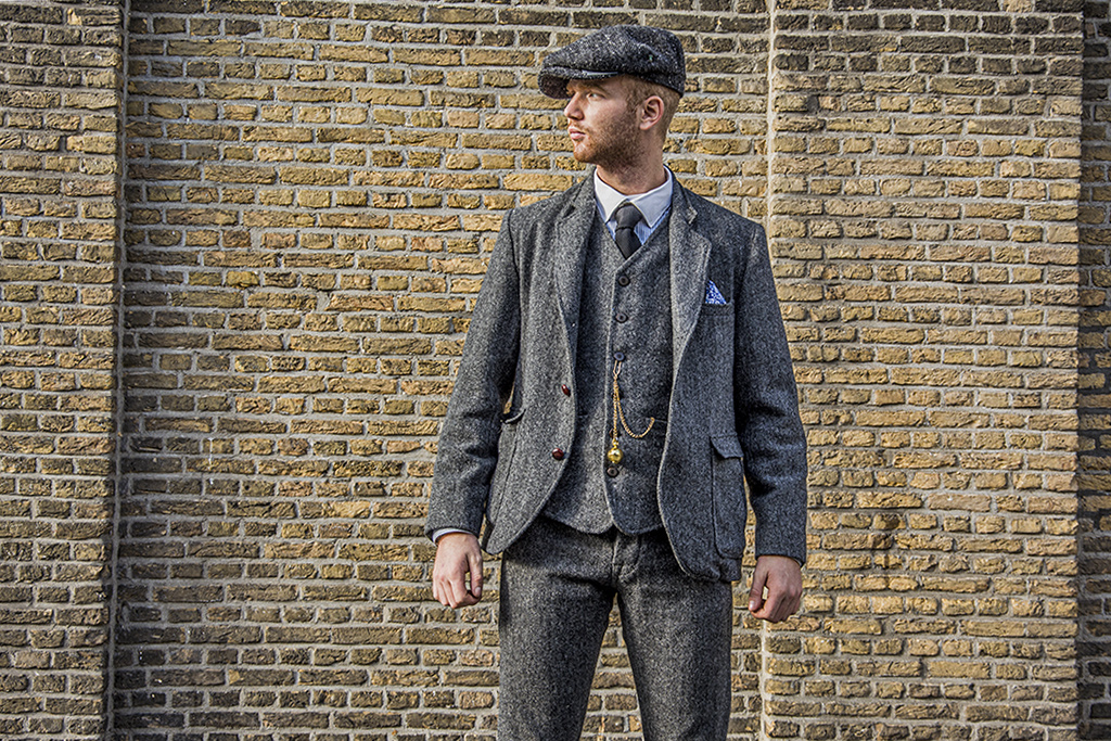 Pike Brothers 1928 3-delig  tweed suit  Dundee grey