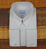 Revival Blue London Stripe 40s Spearpoint Tab Collar Shirt