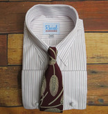 Revival London Stripe 40s Spearpoint Tab Collar Shirt