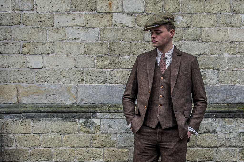 Abito Premium Suits 3-delig tweed pak Folkestone