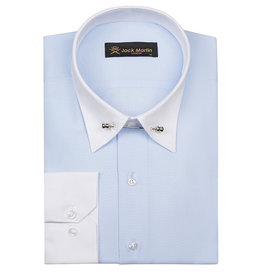 Jack Martin Blue Oxford Pin Collar shirt
