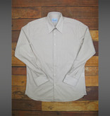 Revival 1940s Sand Track Stripe Spearpoint Collar Shirt