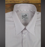 Revival Red York Stripe 40s Spearpoint Collar Shirt