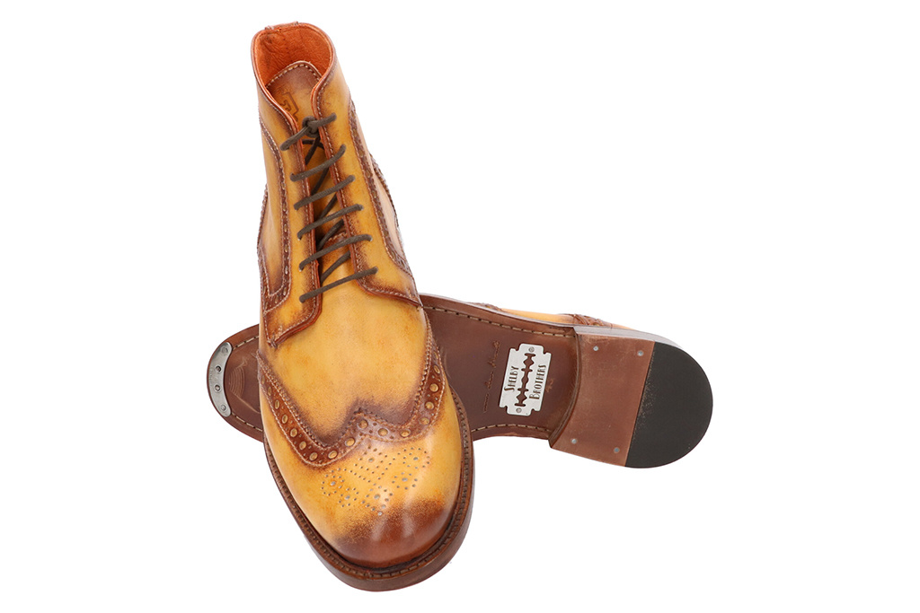 Master Pieces Shelby Handpainted Brogues Ember Brown