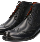 Master Pieces Shelby Handpainted Brogues Black Country