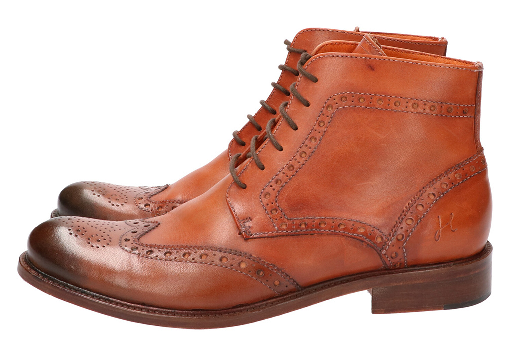 Master Pieces Shelby Handpainted Brogues Orange Brown