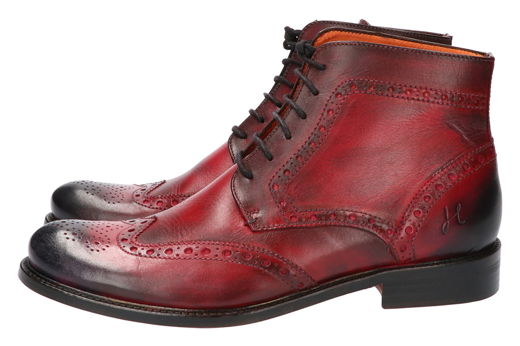 Master Pieces Shelby Handpainted Brogues The Red Right Boot