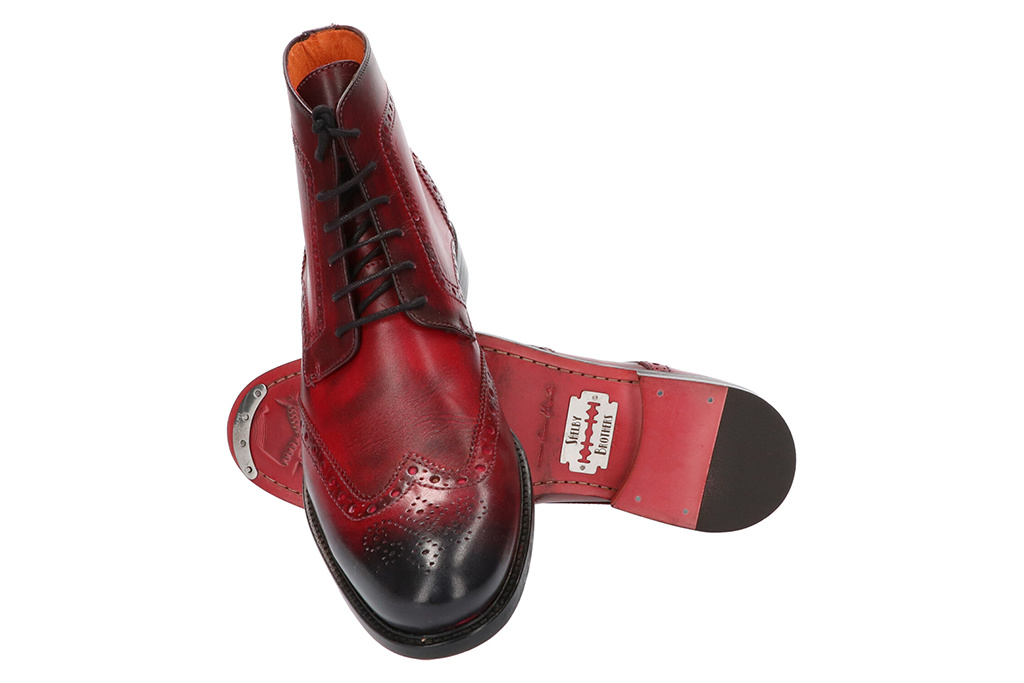 Master Pieces Shelby Handpainted Brogues The Red Right Boot