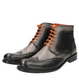 Master Pieces Shelby Handpainted Brogues Black Grey