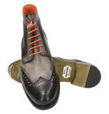 Master Pieces Shelby Handpainted Brogues Black Grey