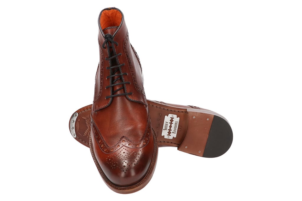 Master Pieces Shelby Handpainted Brogues Brown Tones